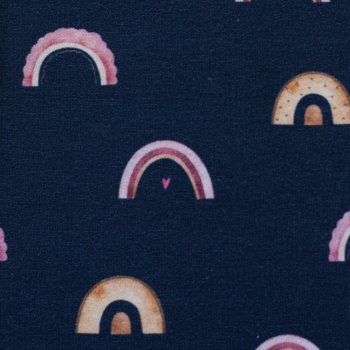French Terry - Svea Regenbägen - 10 cm