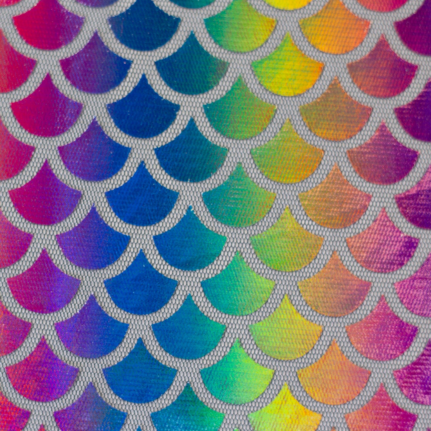 Tüll - Rainbow Schuppen - 10 cm