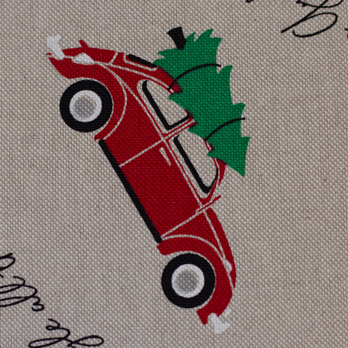 Dekostoff - Volkswagen Weihnachten - 10 cm