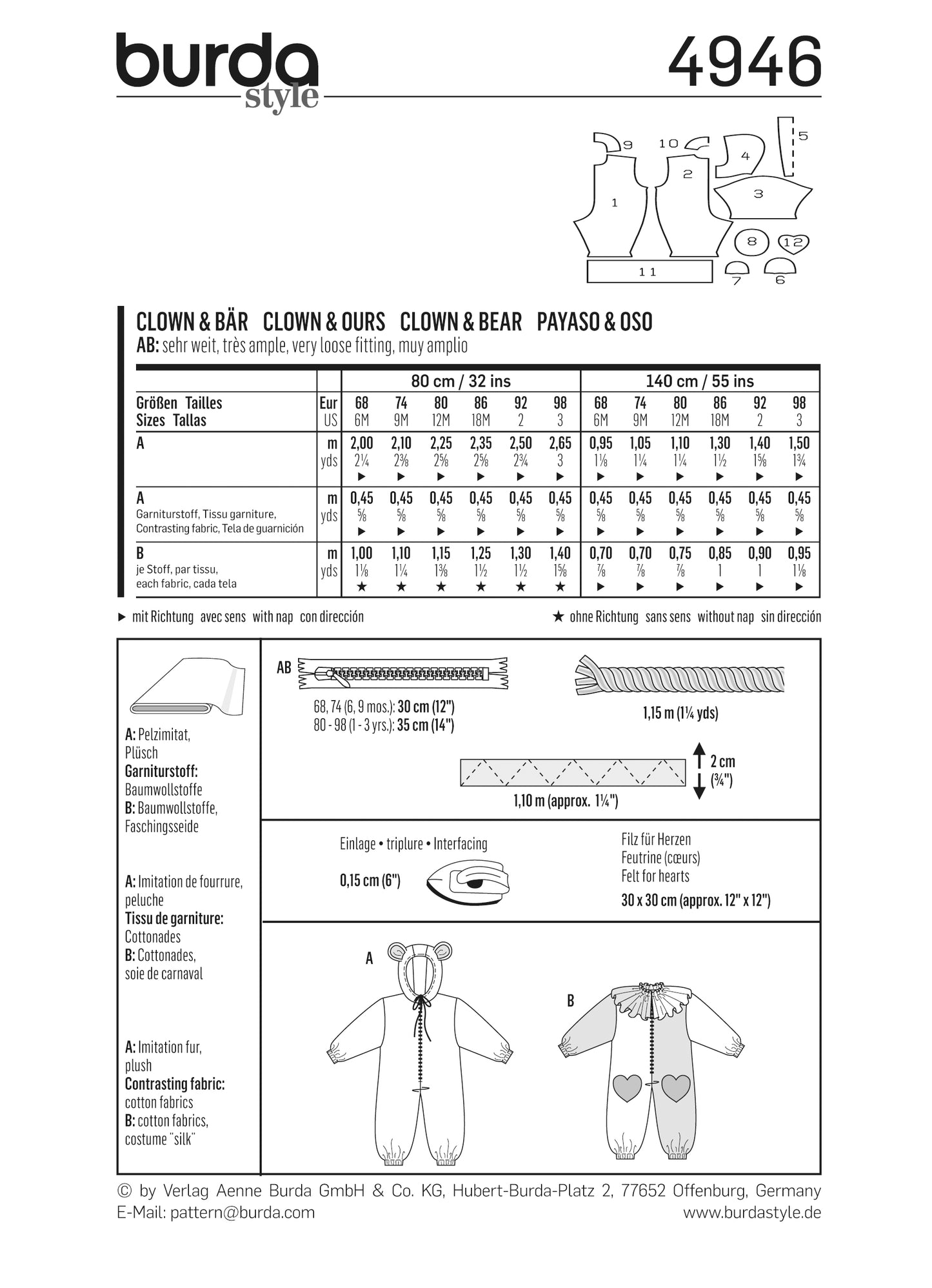4946 Baby - Overall