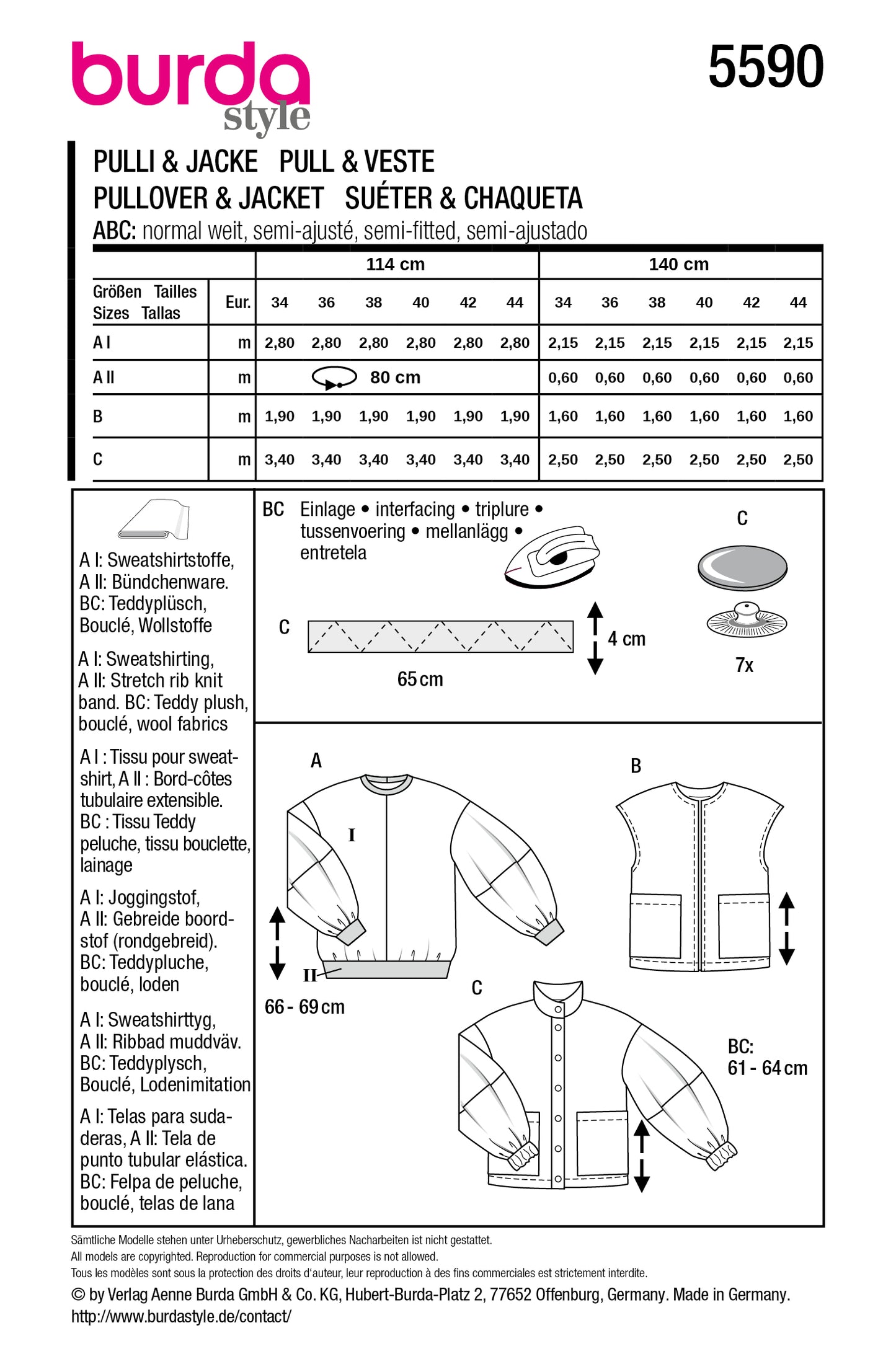 5590 - Pullover, Weste & Jacke