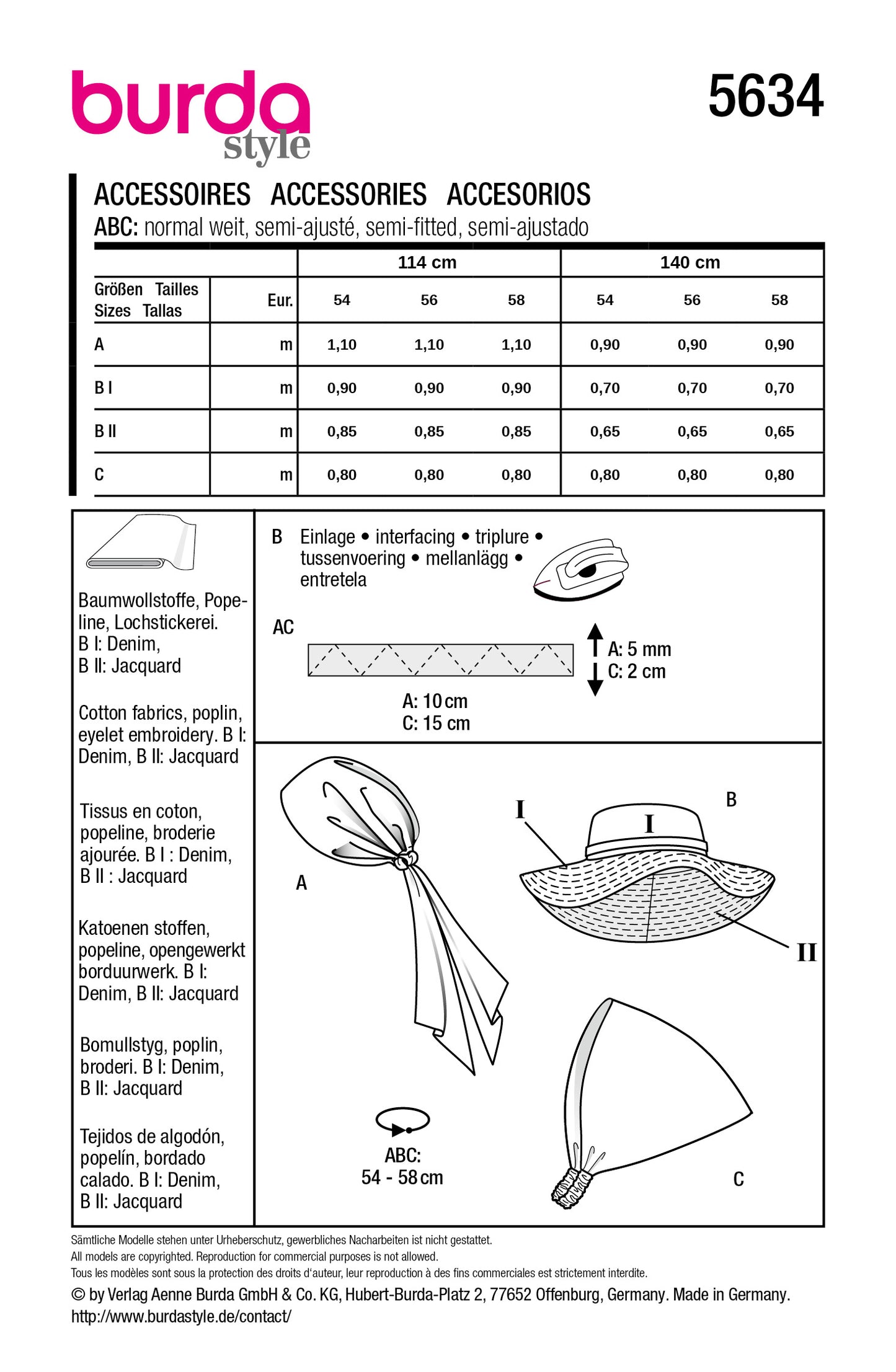 5634 - Kopfbedeckung