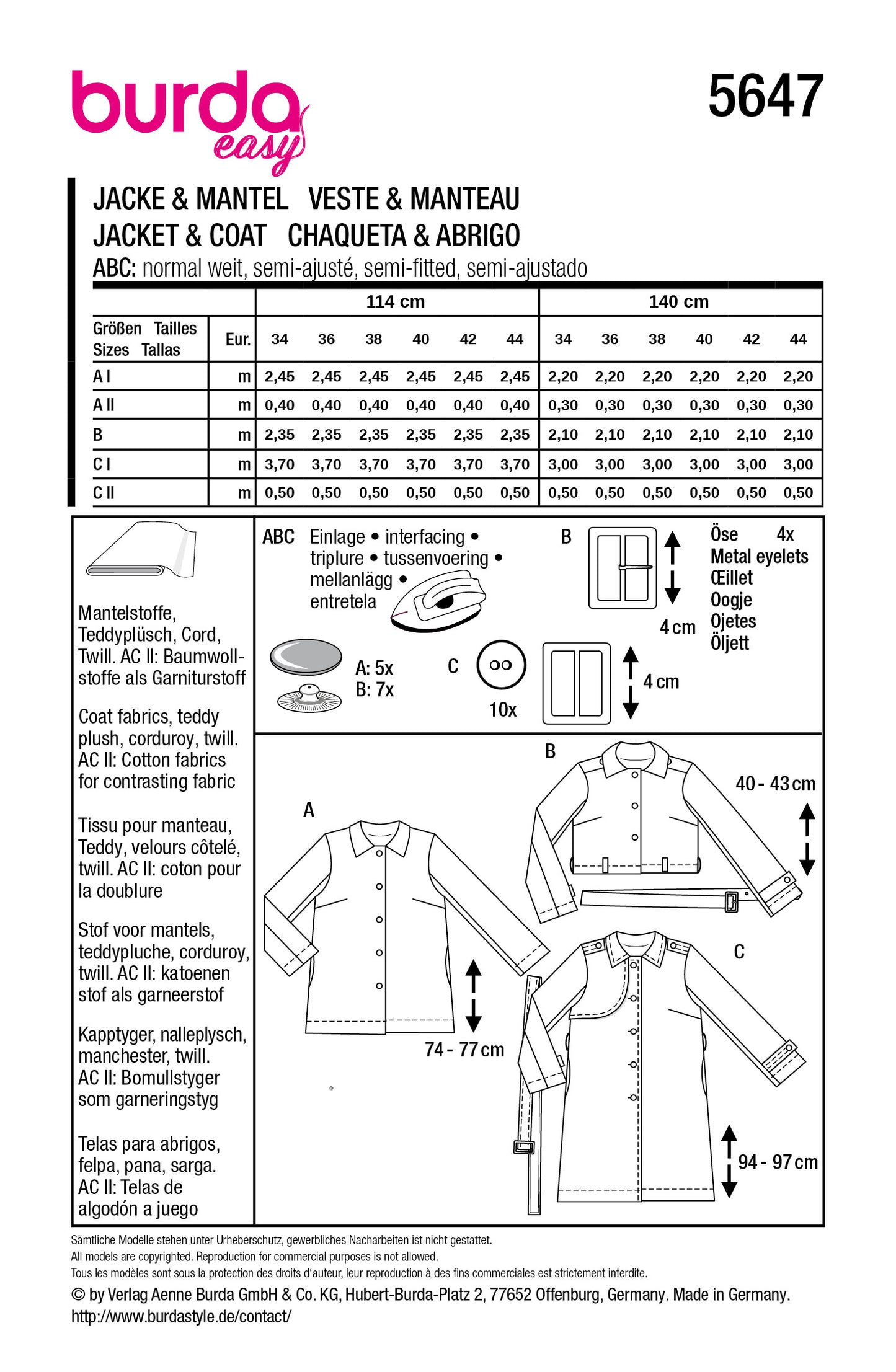 5647 - Jacke & Mantel