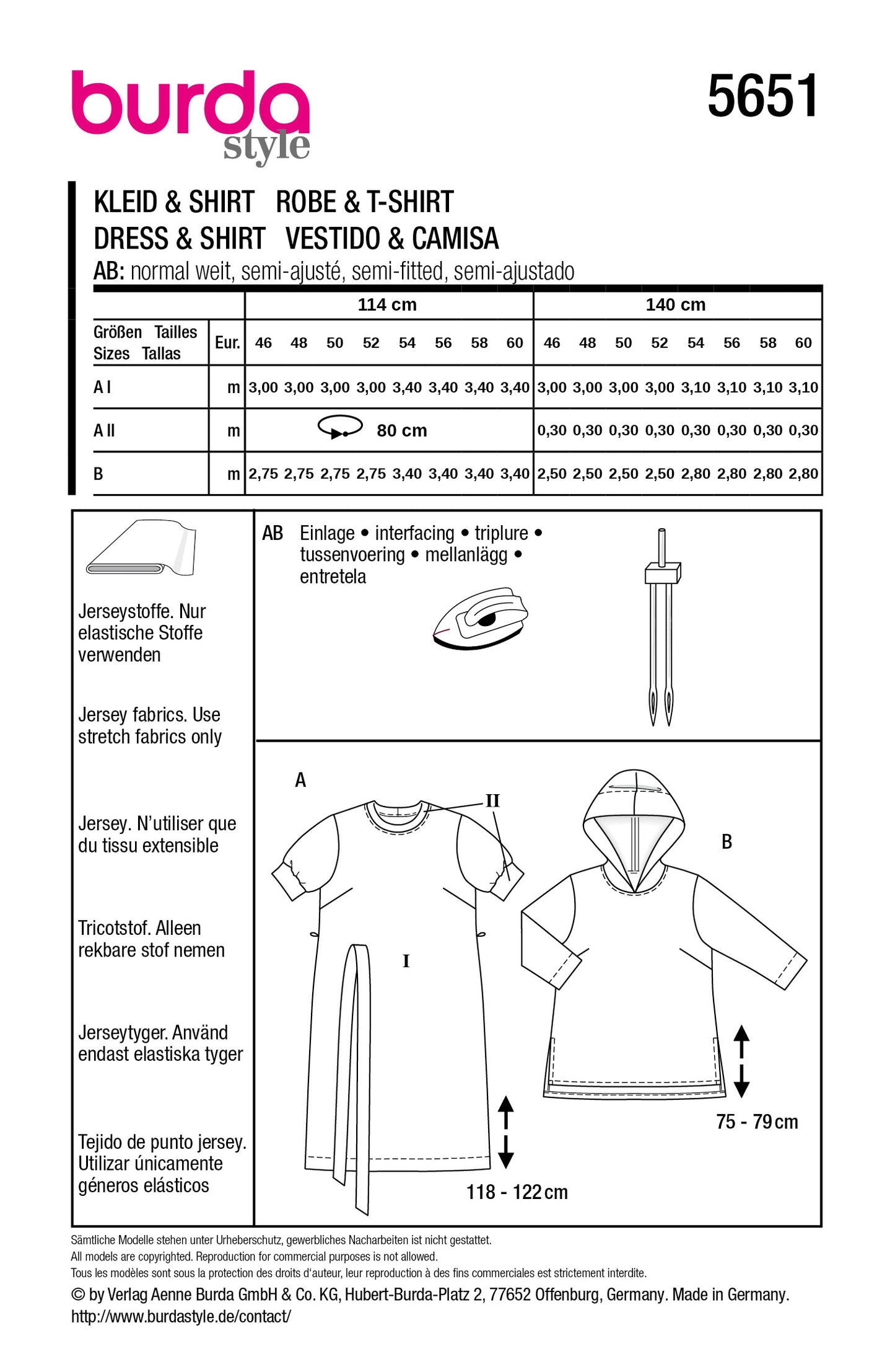 5651 - Kleid & Shirt