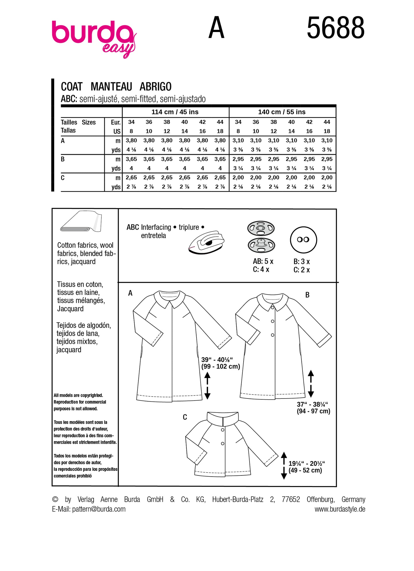 5688 - Mäntel/Jacke