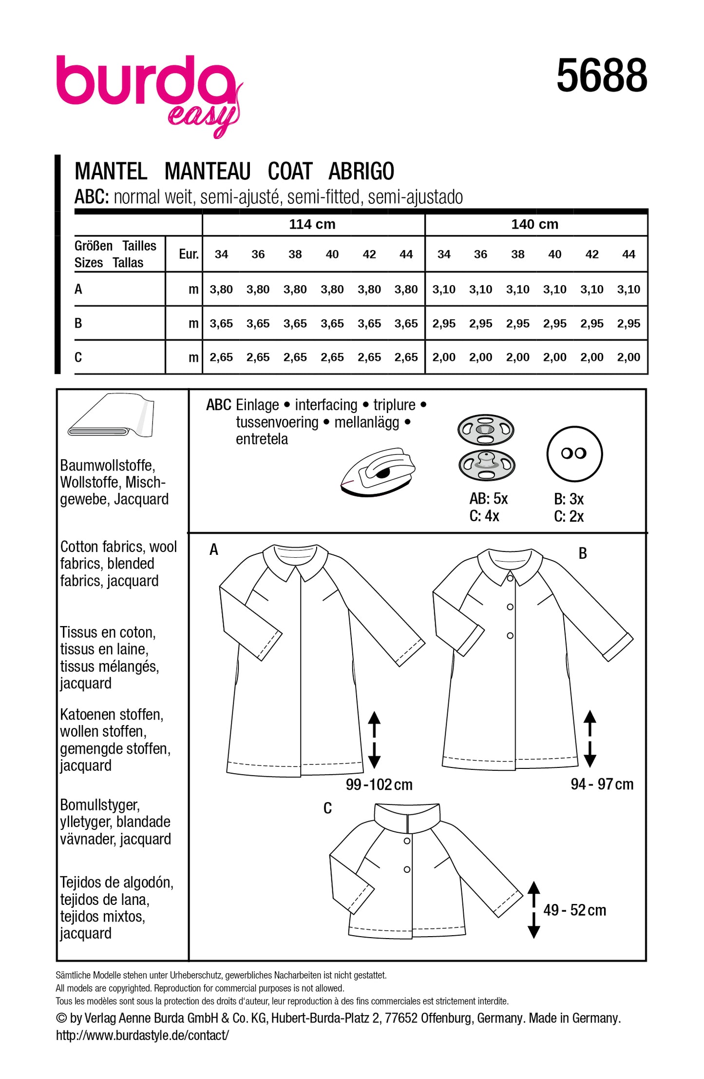 5688 - Mäntel/Jacke