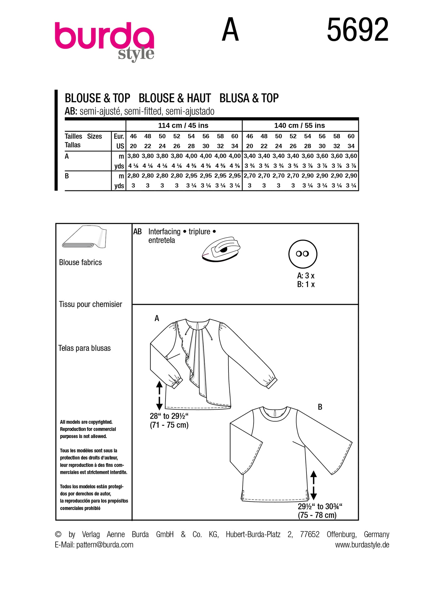 5692 - Bluse / Shirt
