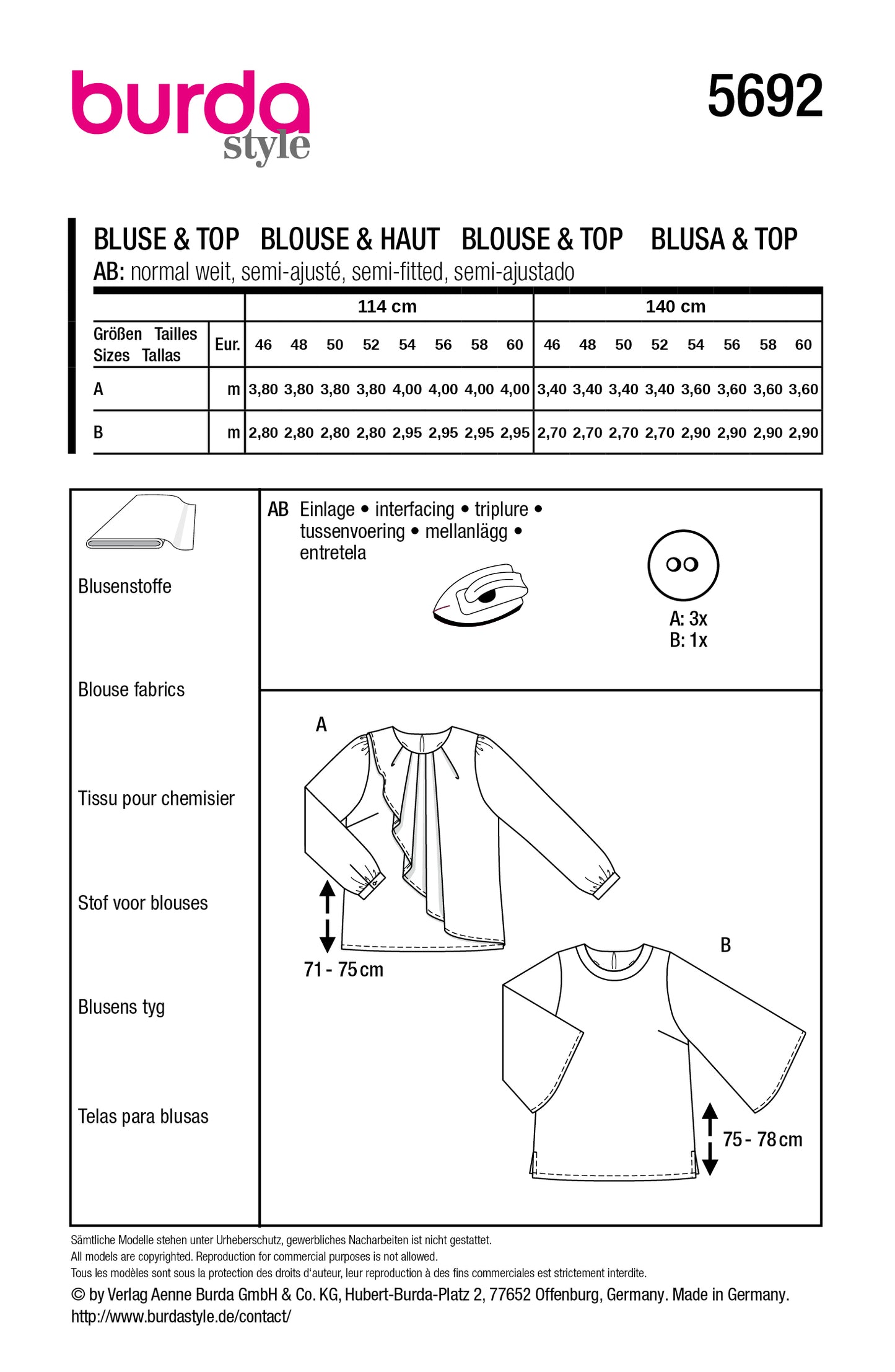 5692 - Bluse / Shirt