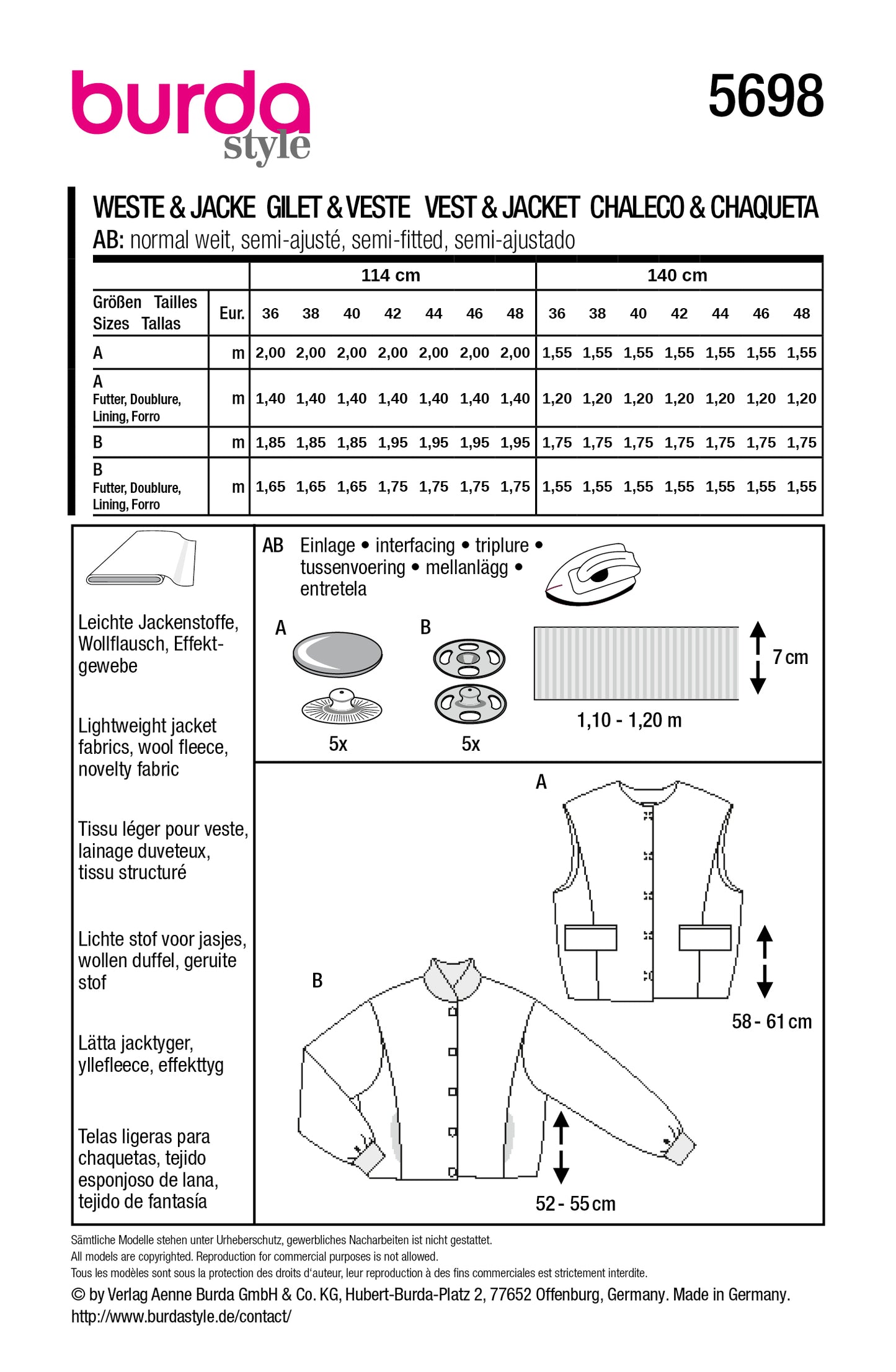 5698 - Weste / Jacke