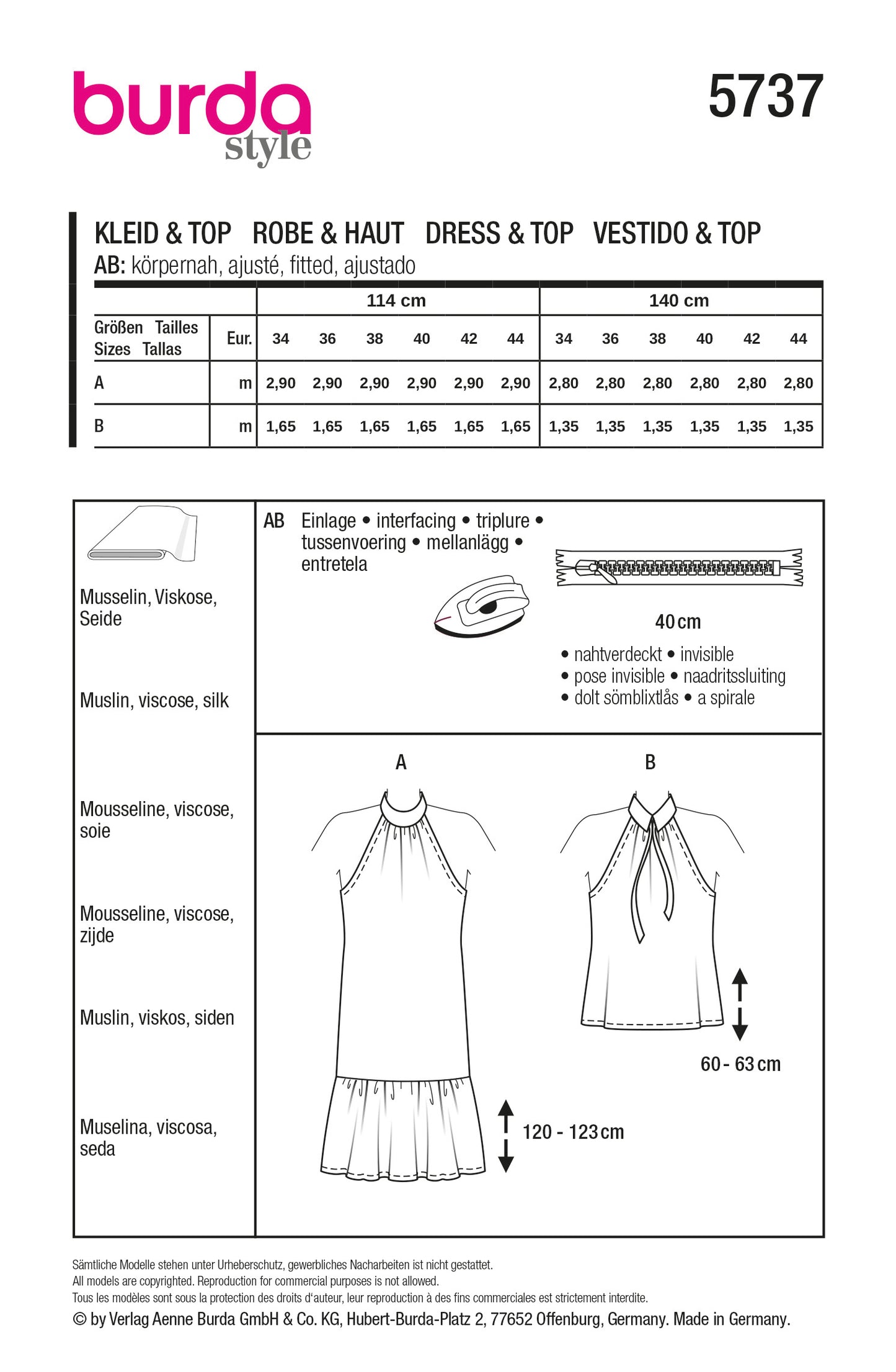 5737 kleid & top