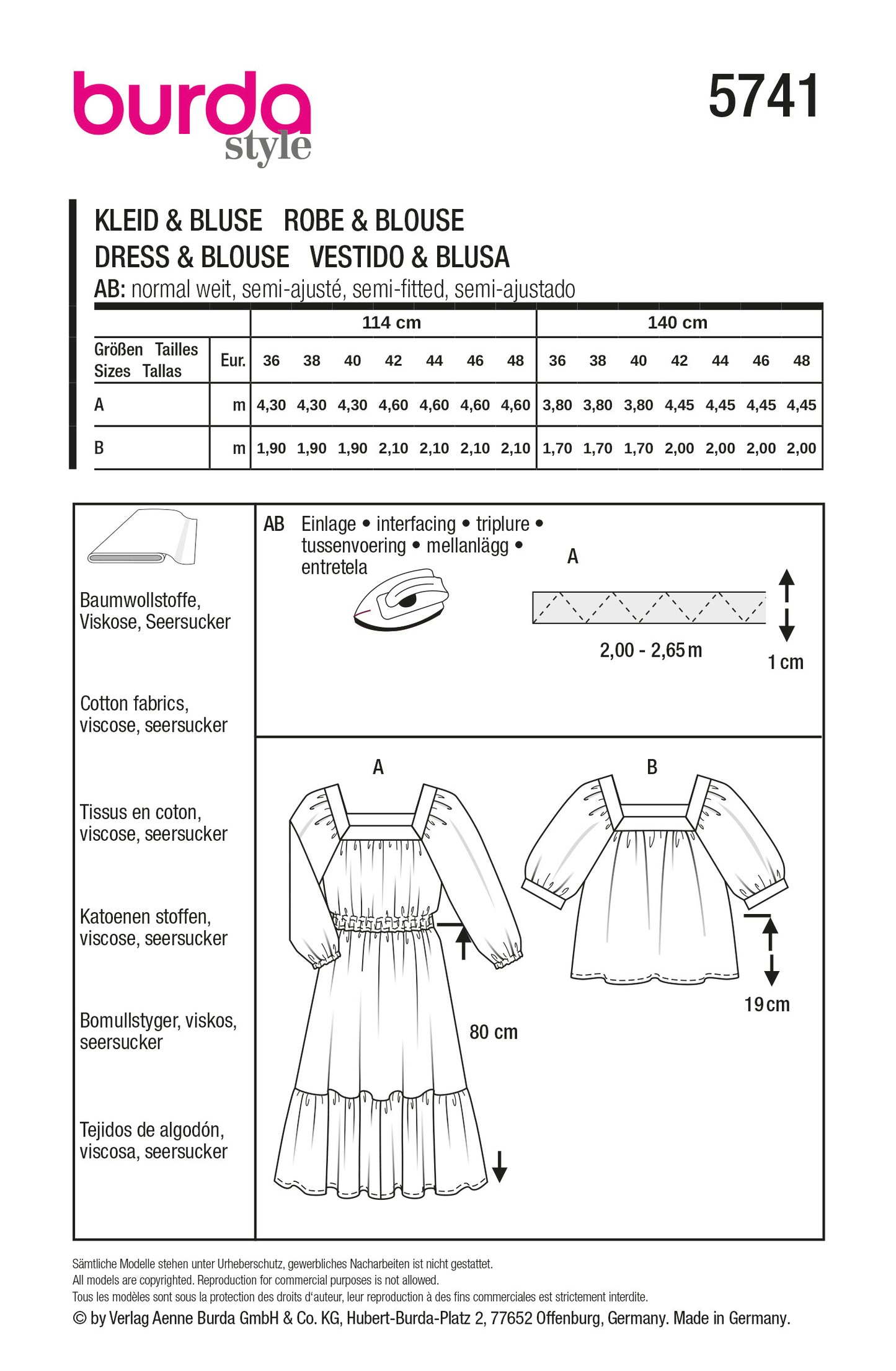 5741 bluse & kleid