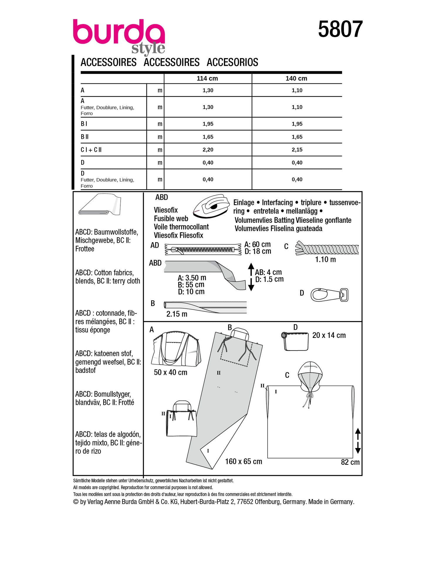 5807 Accessoires