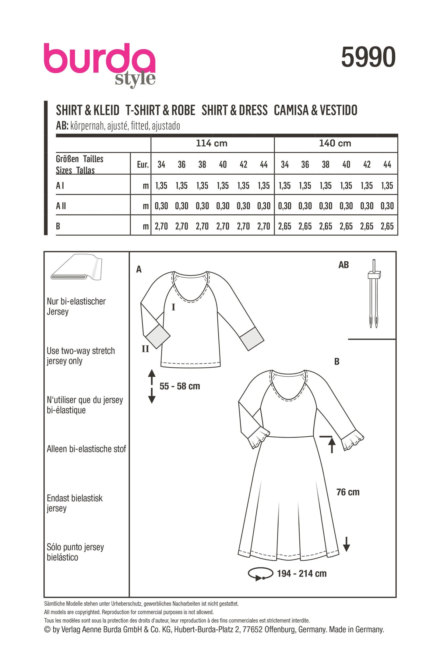 5990 Shirt & Kleid