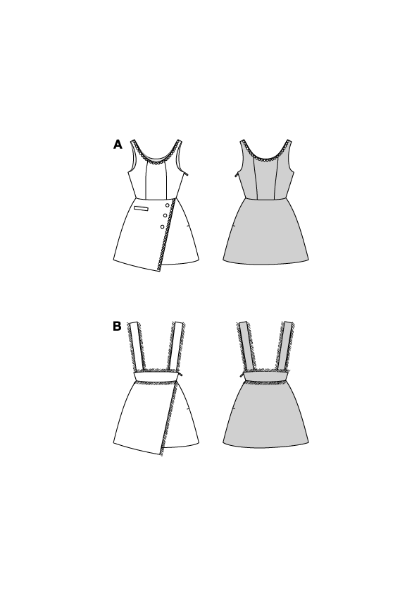 9198 - Kleid / Rock
