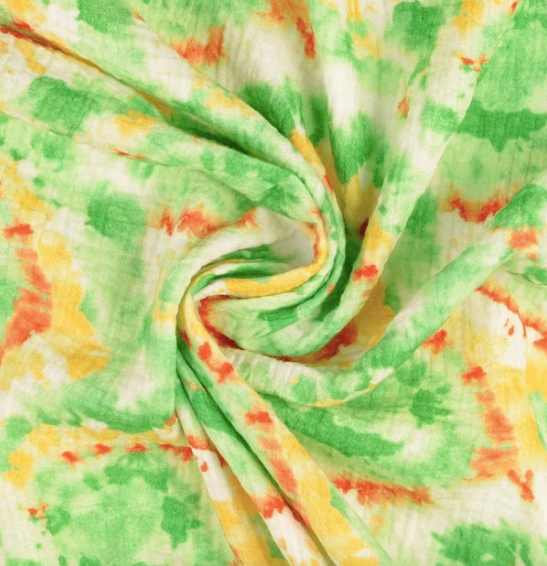 Musselin - Batik Kringel - 10 cm
