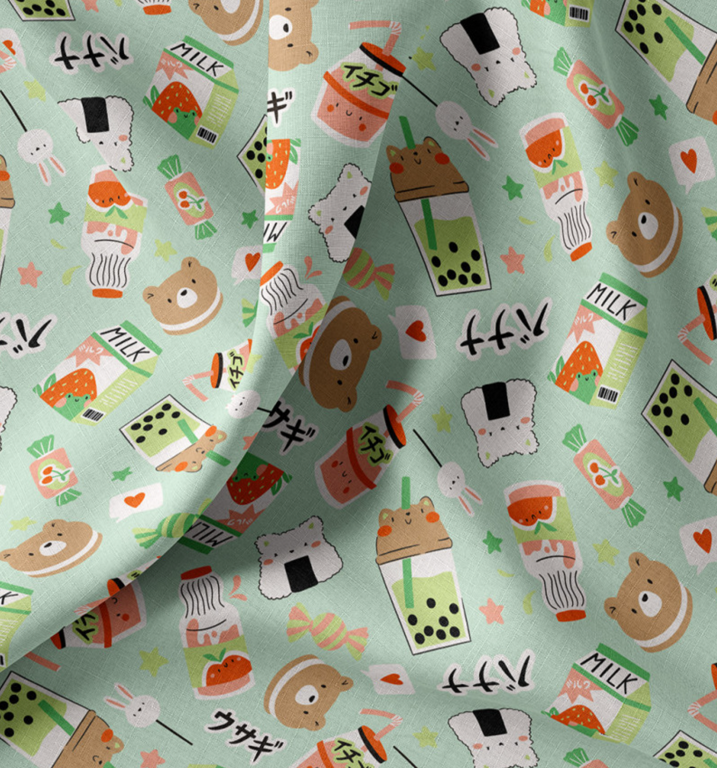 Baumwoll Webware - Moumo Green - 10 cm