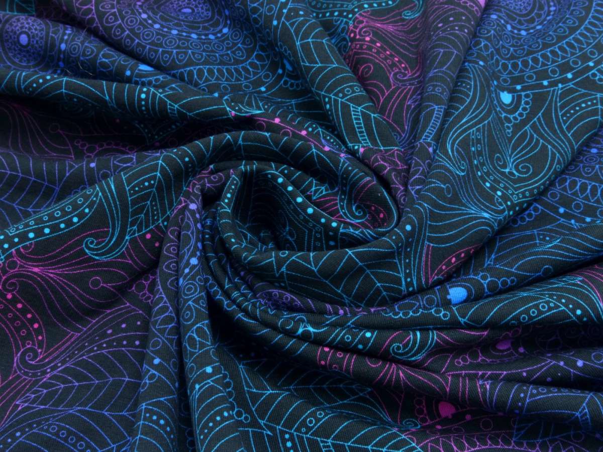 Jersey - Mandala Black - 10 cm