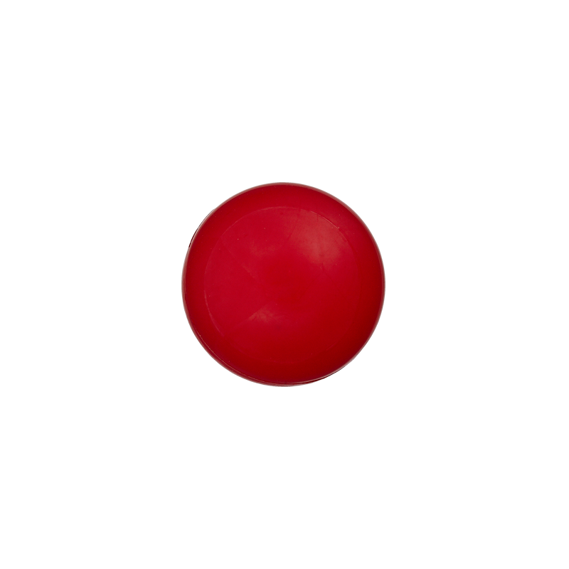 Poly-Knopf Öse Kugel 12mm rot 50St