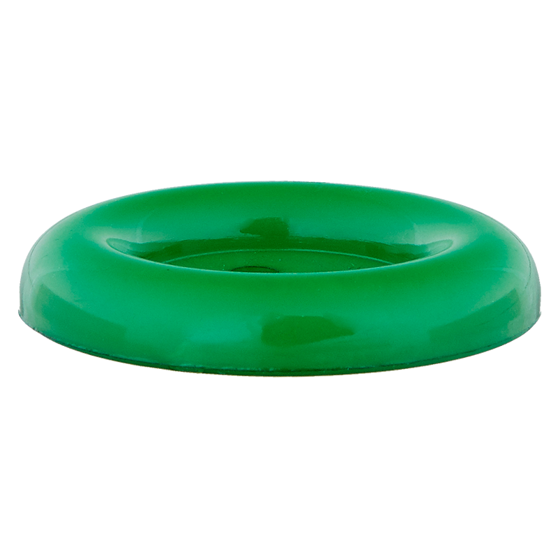 Poly-Knopf 4L Karneval 38mm h-grün 25St