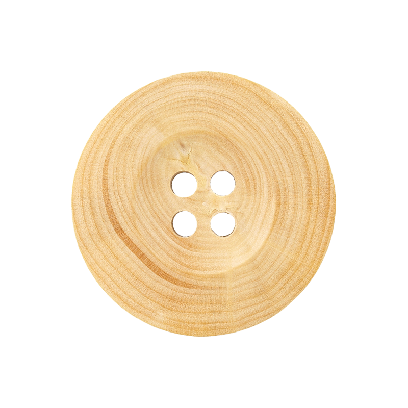 Holzknopf 4L 22mm creme 25St