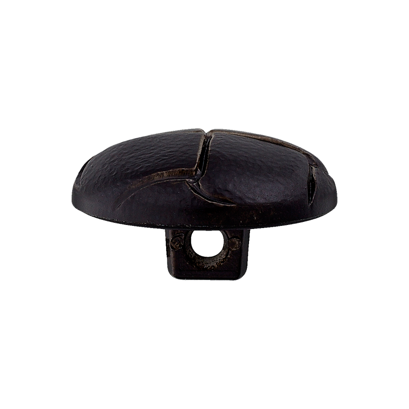 Lederimit-Knopf Öse 23mm schwarz 30St