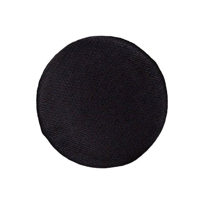 Satinknopf Öse 15mm schwarz 25St