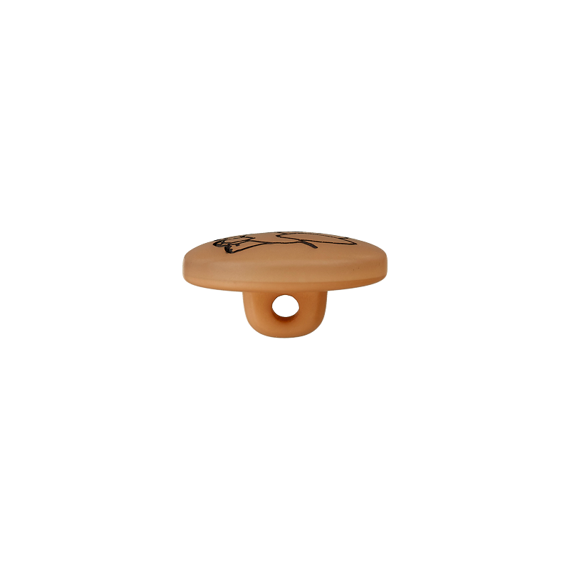 Poly-Knopf Öse Elefant 15mm beige 30St