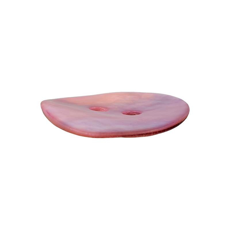Perlmuttknopf 2L 15mm rosa 35St