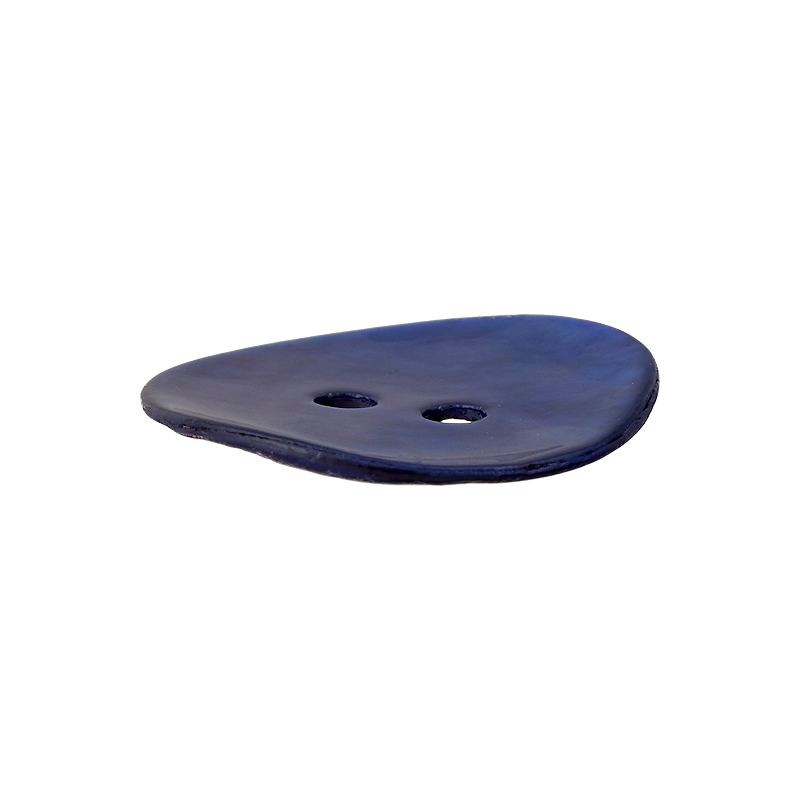 Perlmuttknopf 2L 18mm blau 35St