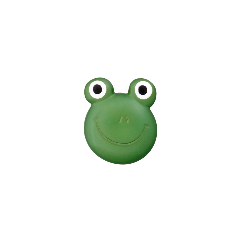 Poly-Knopf Öse Frosch 20mm m-grün 20St