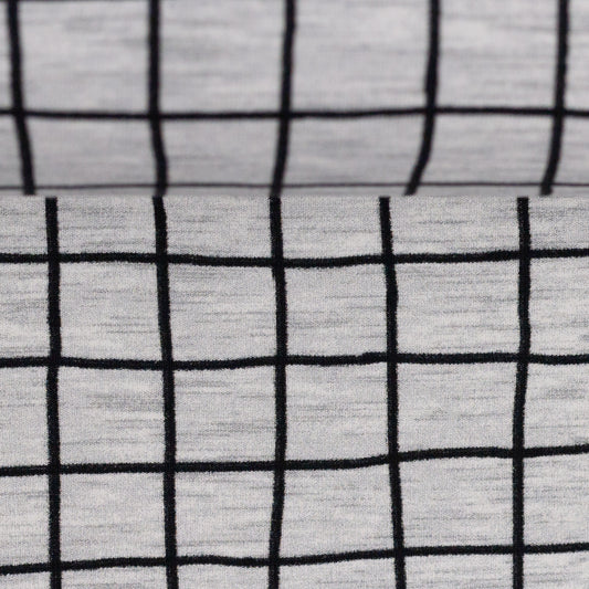 Jersey - Karos meliert - 10 cm