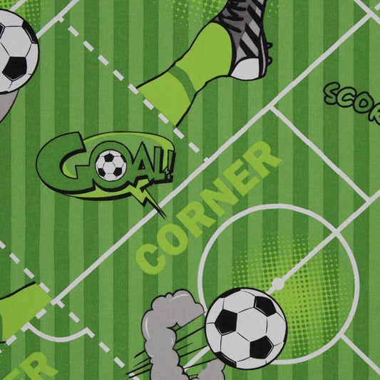 Dekostoff - Fußball - 10 cm