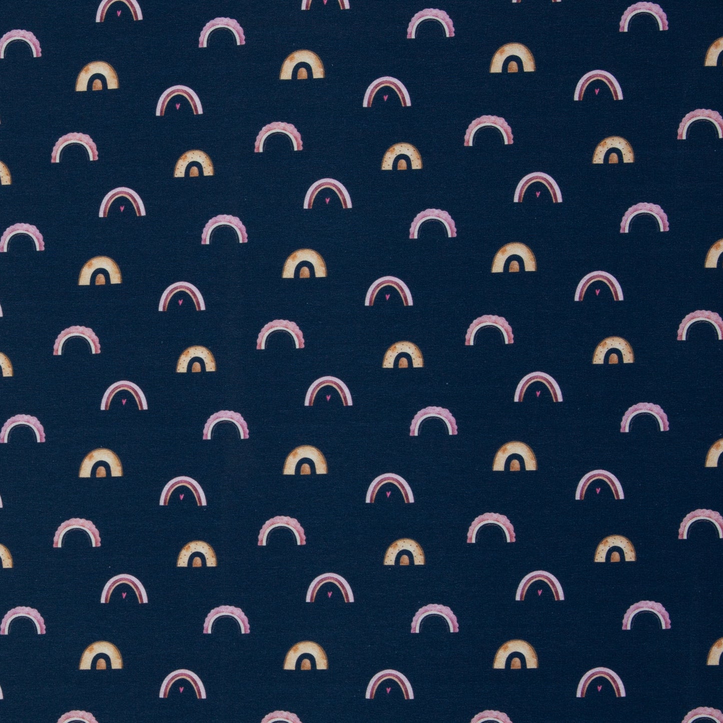 French Terry - Svea Regenbägen - 10 cm