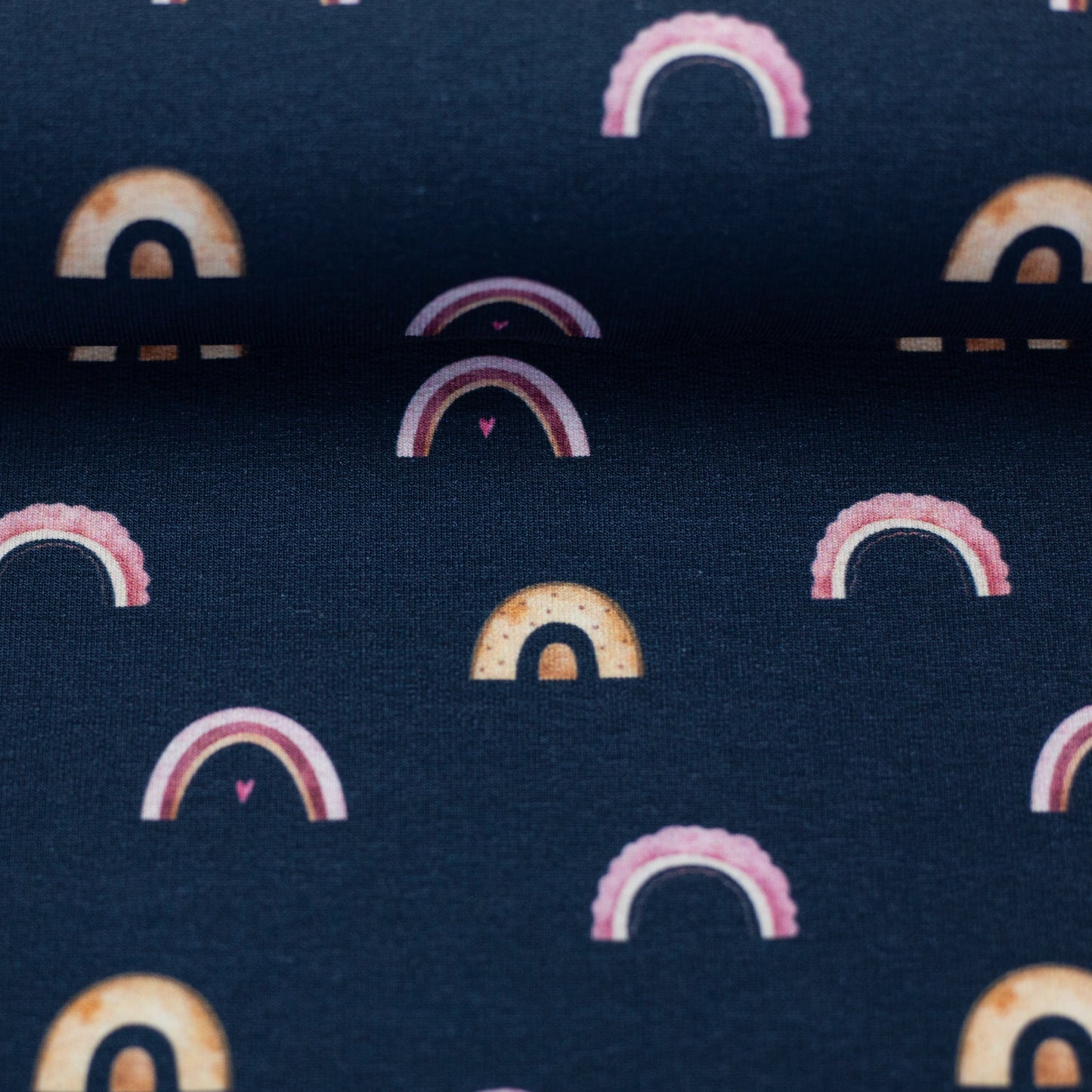 French Terry - Svea Regenbägen - 10 cm