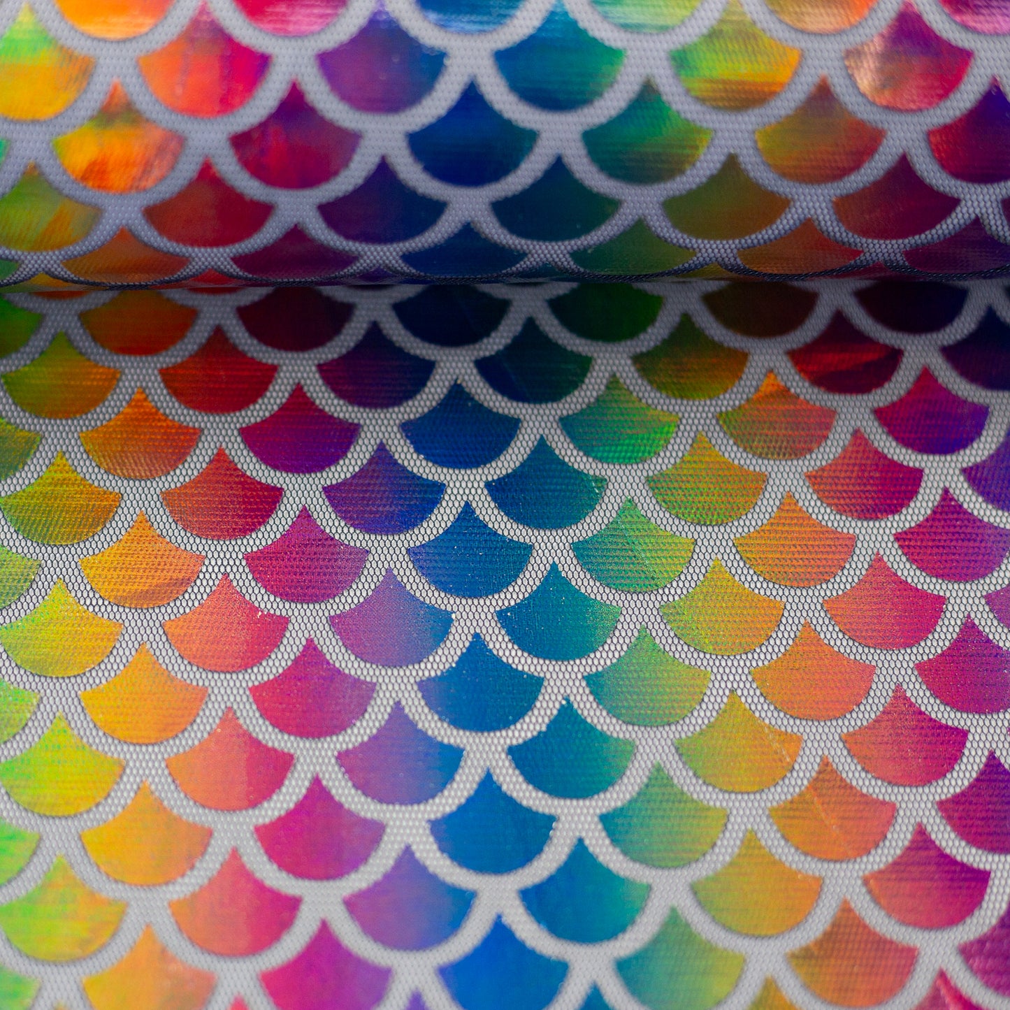 Tüll - Rainbow Schuppen - 10 cm