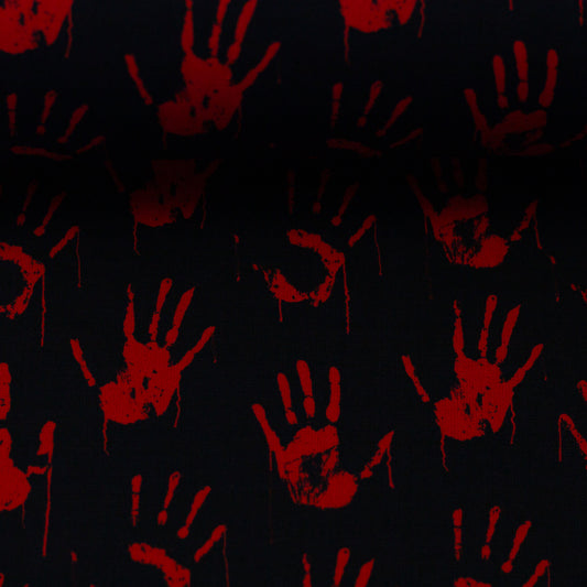 Baumwoll-Webware - Bloody Hands - 10 cm