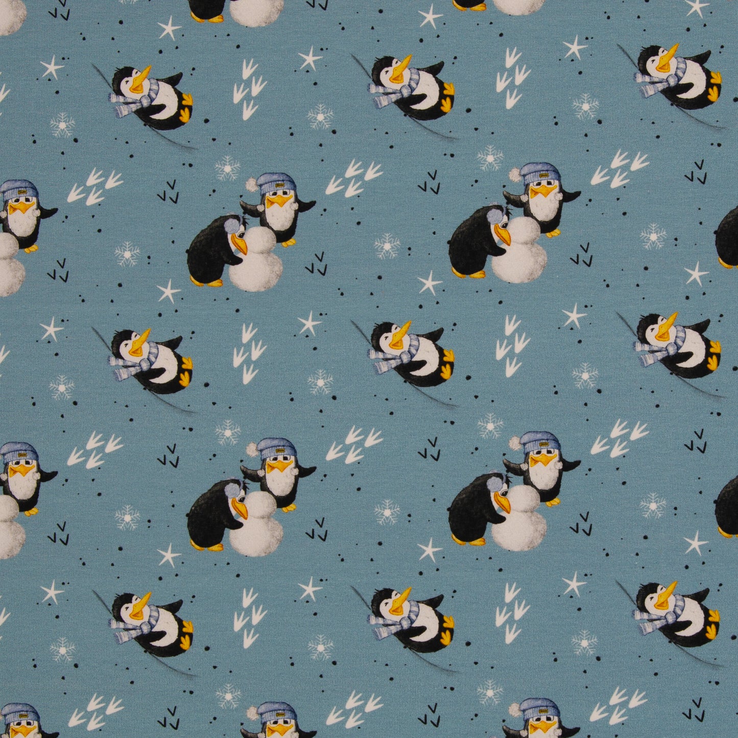 French Terry - Funtarktis Pinguine - 10 cm