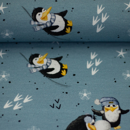 French Terry - Funtarktis Pinguine - 10 cm