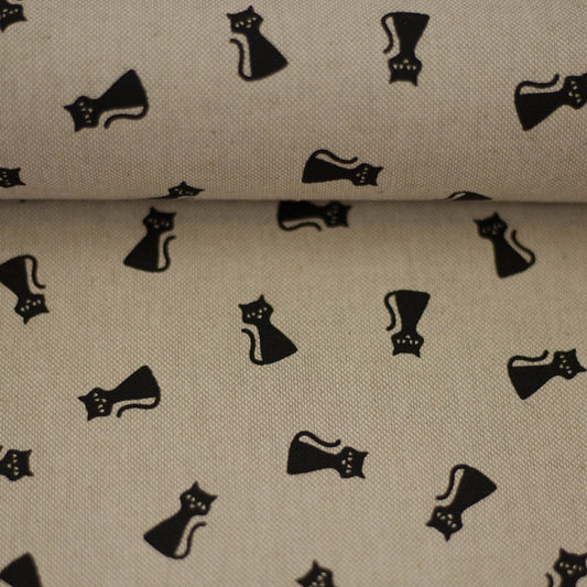 Canvas - schwarze Katzen - 10 cm