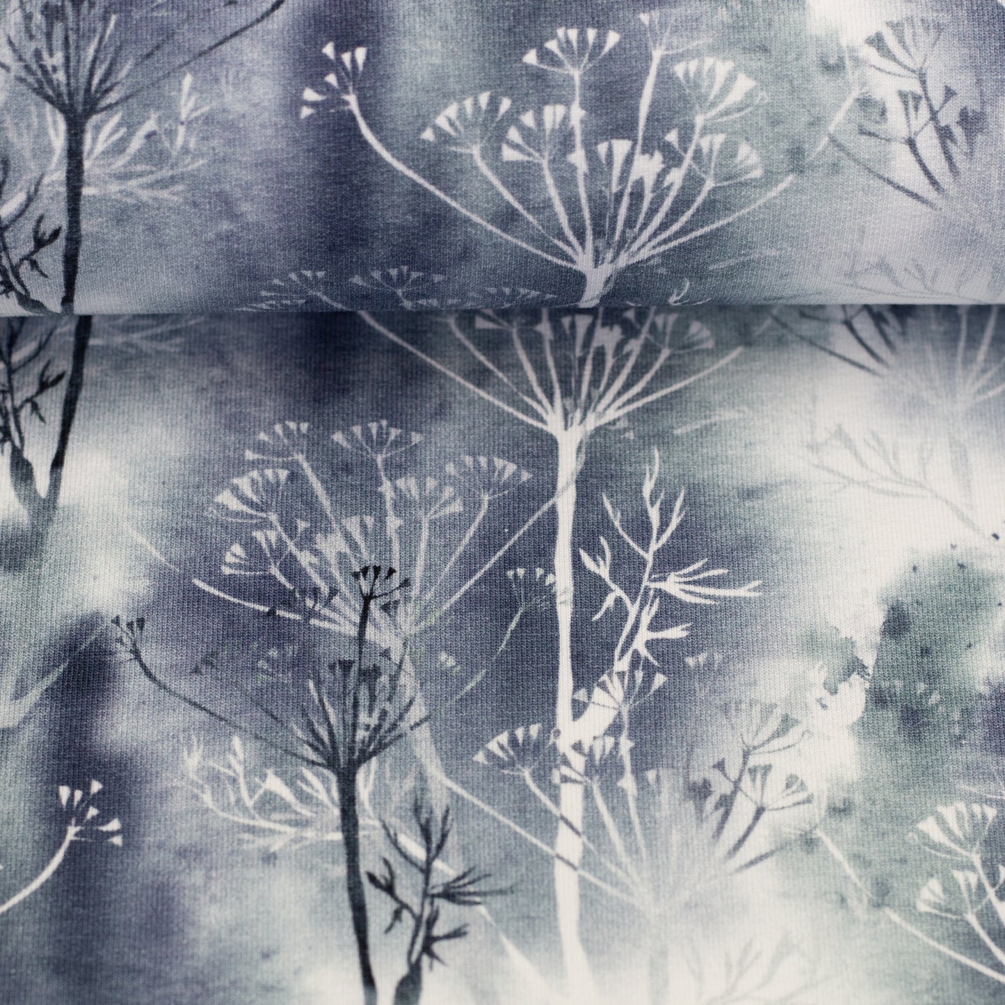 French Terry Esther - Winterblumen - 10 cm