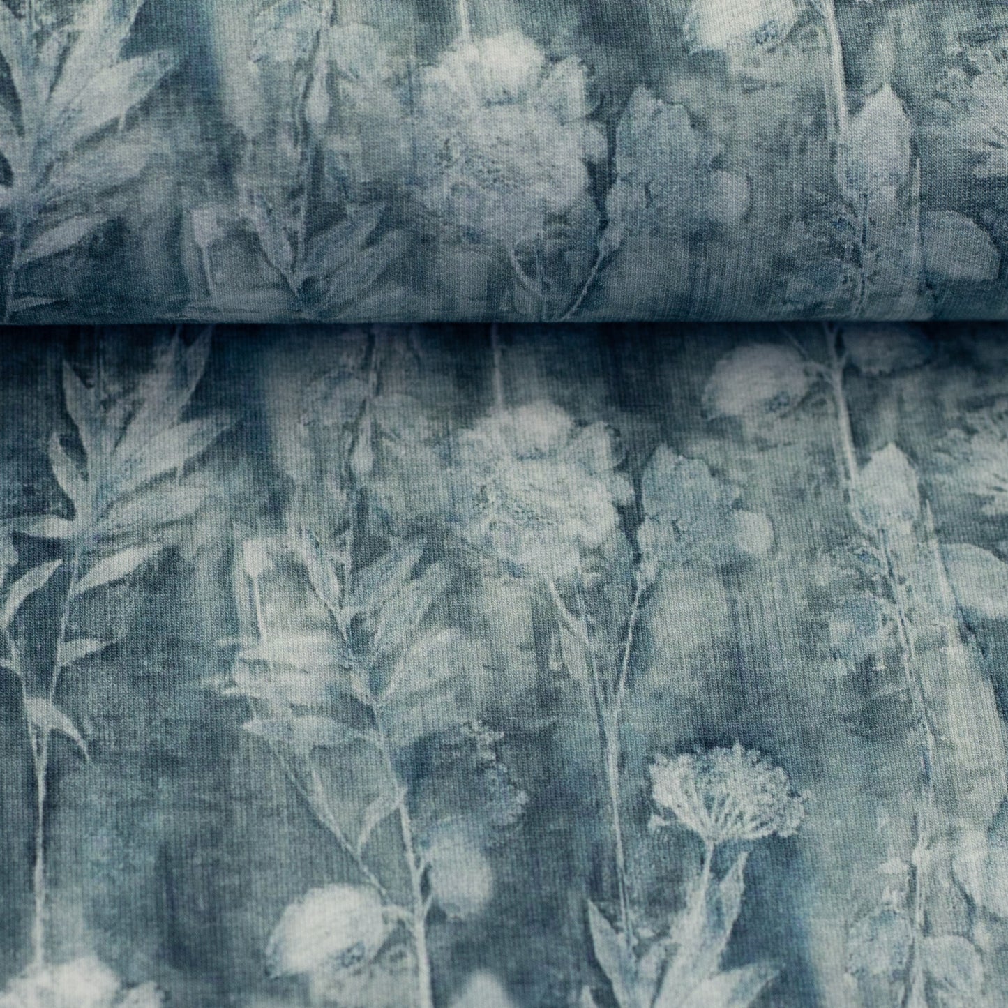 French Terry Esther - Winterblumen - 10 cm