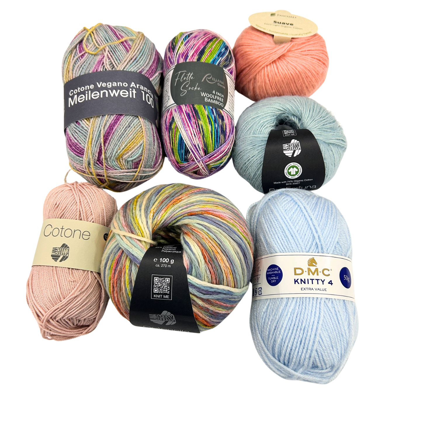 Probierpaket vegane Wolle