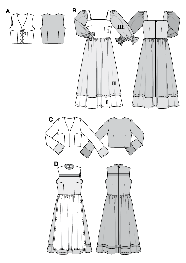 2457 Kleid Jacke Weste