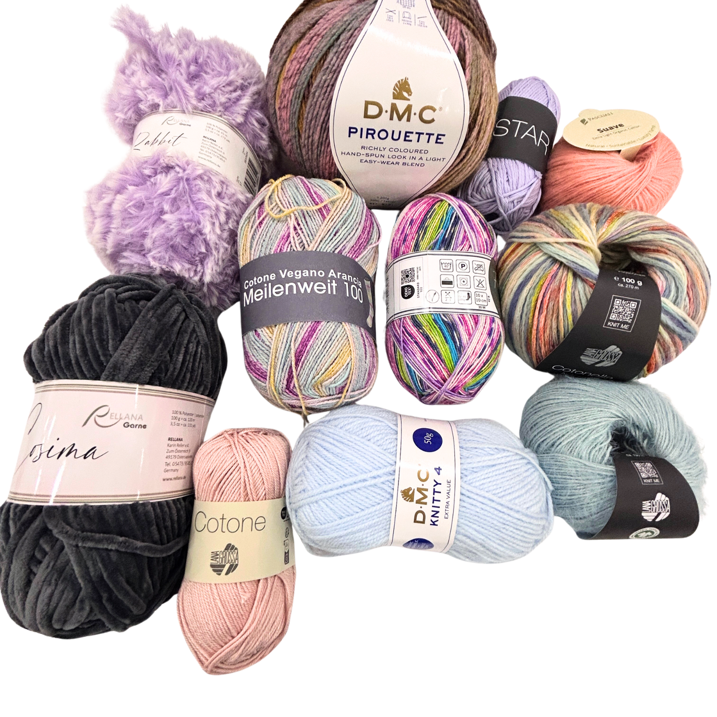 Probierpaket vegane Wolle