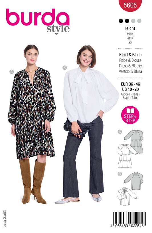 5605 - Kleid & Bluse