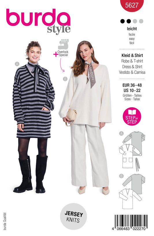 5627 - Kleid & Pullover