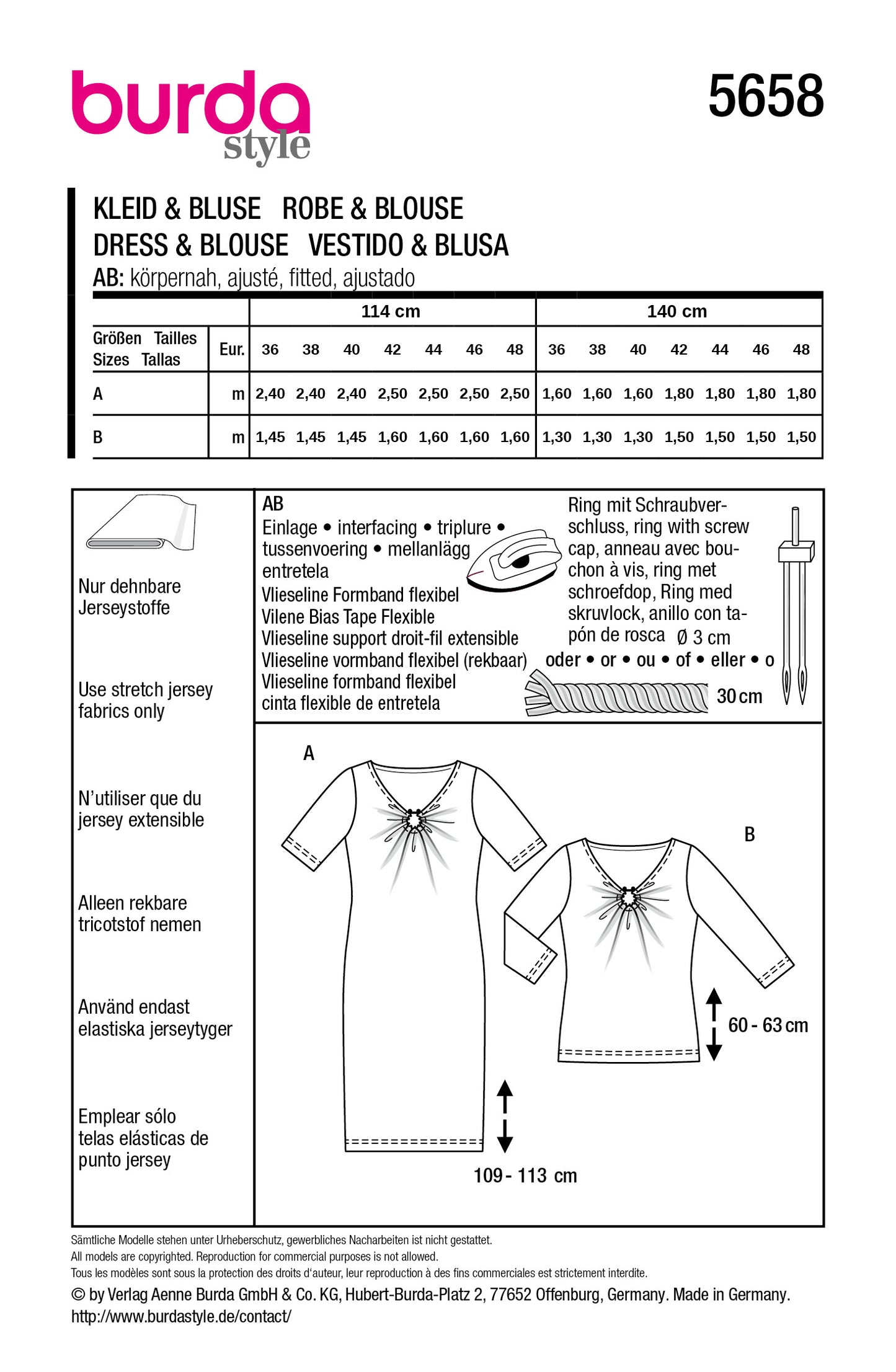 5658 - Kleid & Shirt