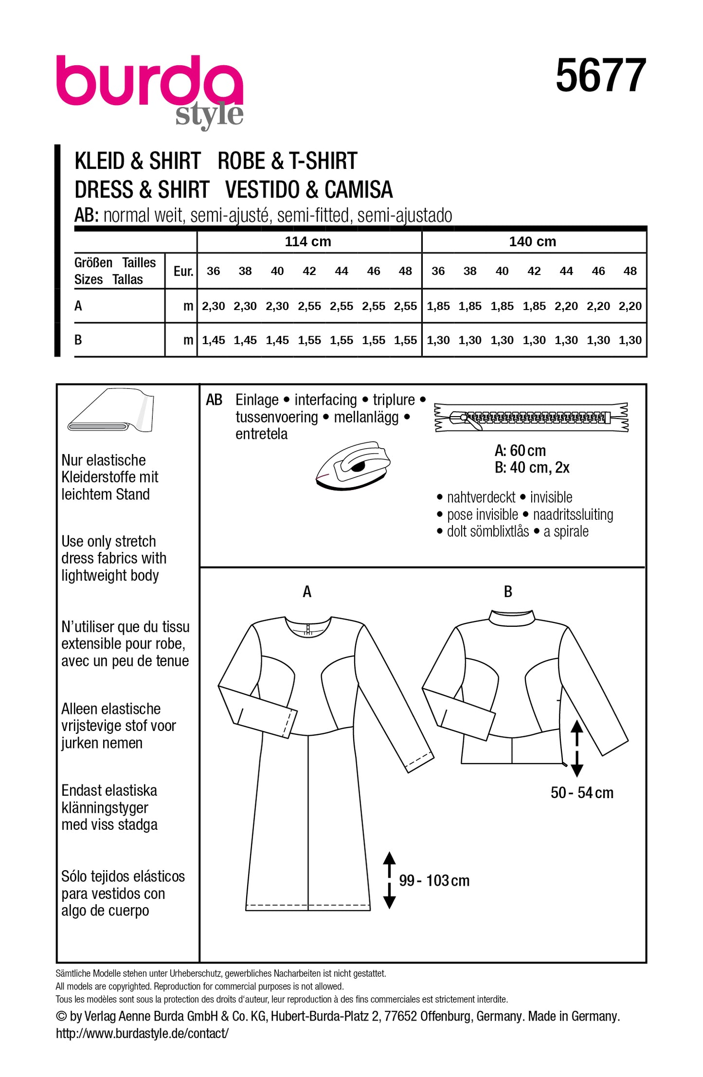 5677 - Kleid / Shirt