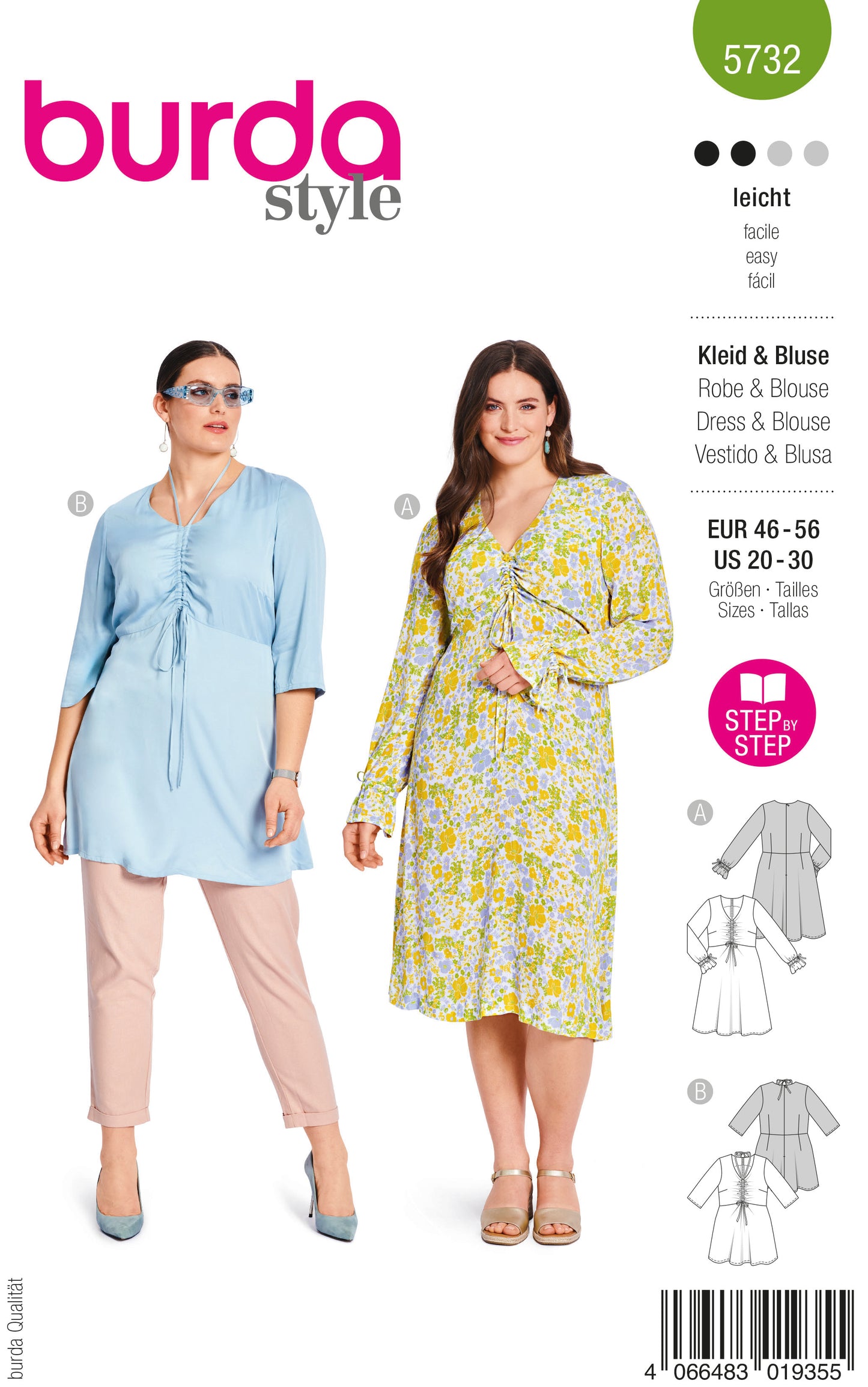 5732 kleid & bluse