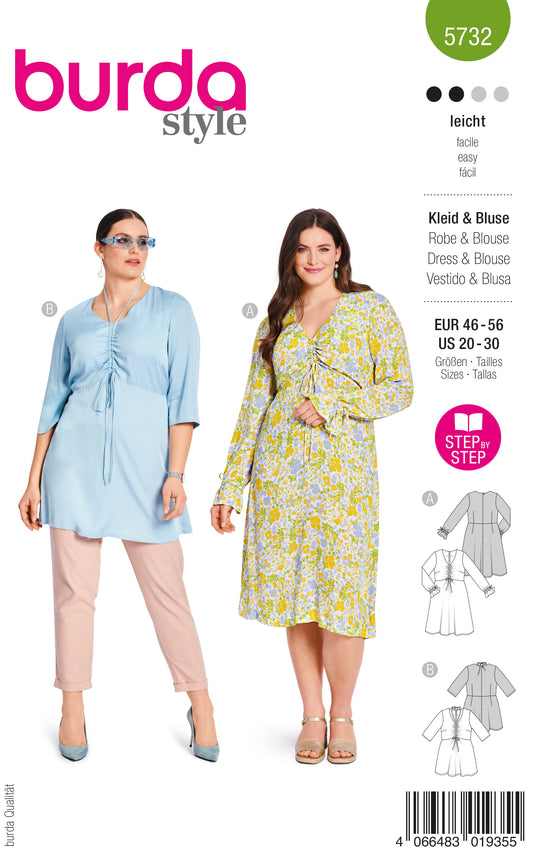 5732 kleid & bluse